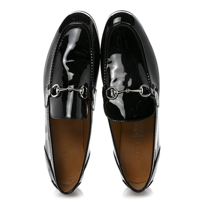 Gucci Patent Womens Jordaan Loafers 40 Black 2 of 10