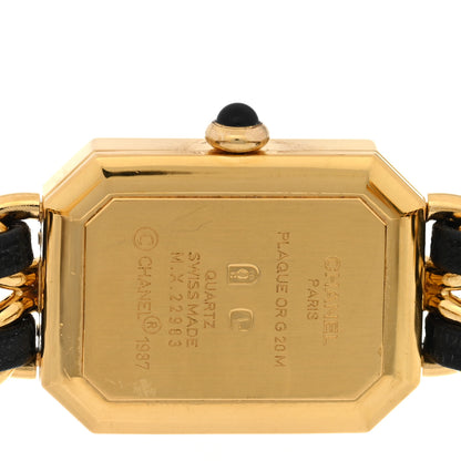 Chanel Stainless Steel Lambskin 20mm Chain Premiere Quartz Watch Gold M 4 of 4