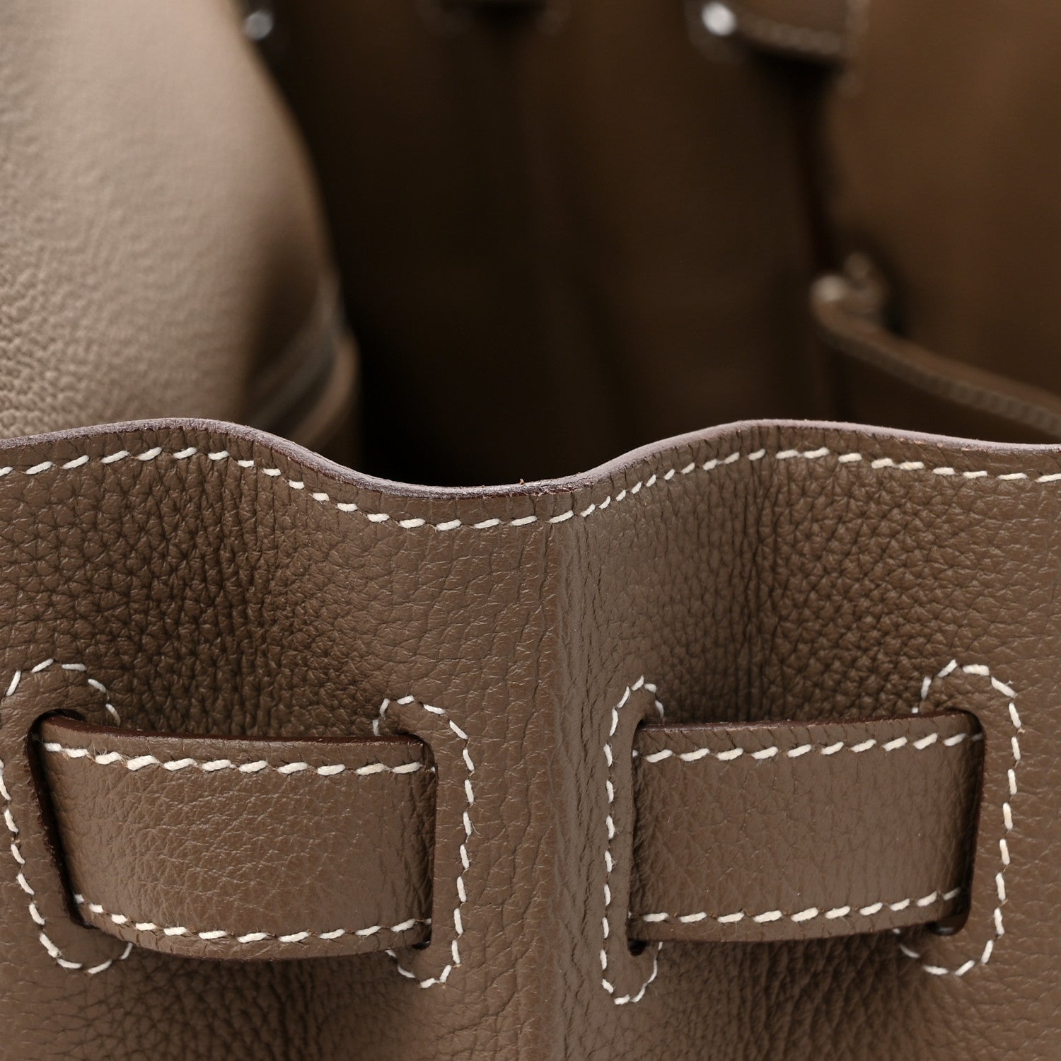Hermes Togo Kelly Retourne 35 Etoupe 12 of 18