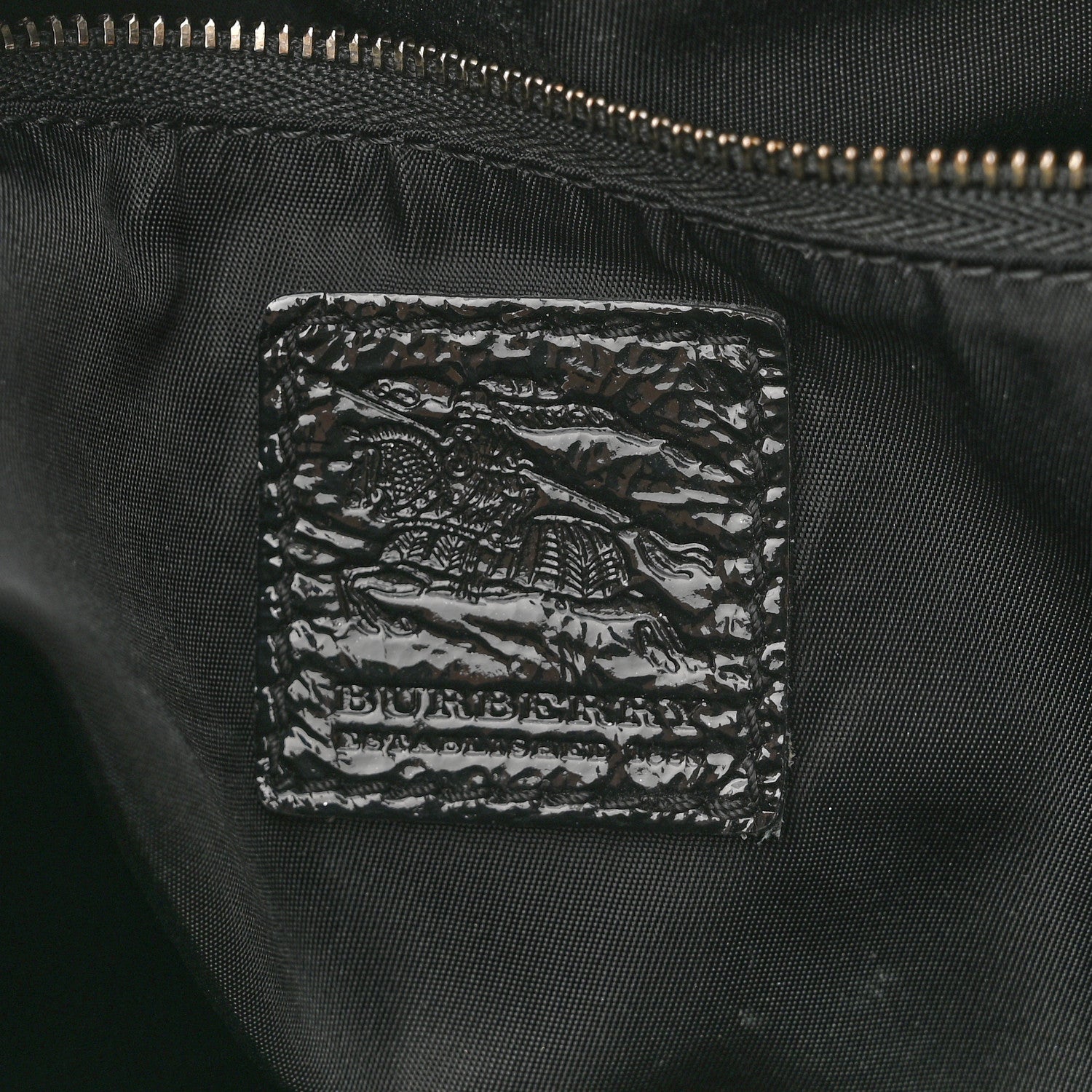 Burberry Nylon Beat Check Small Victoria Tote Black 5 of 11
