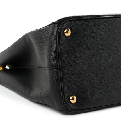 Prada Saffiano Lux Large Galleria Double Zip Tote Black 9 of 11