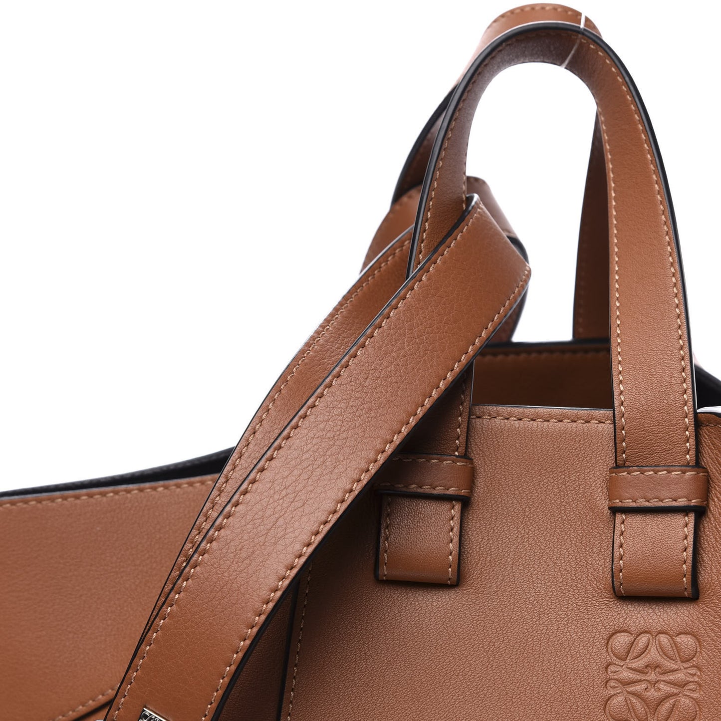 Calfskin Small Hammock Shoulder Bag Tan