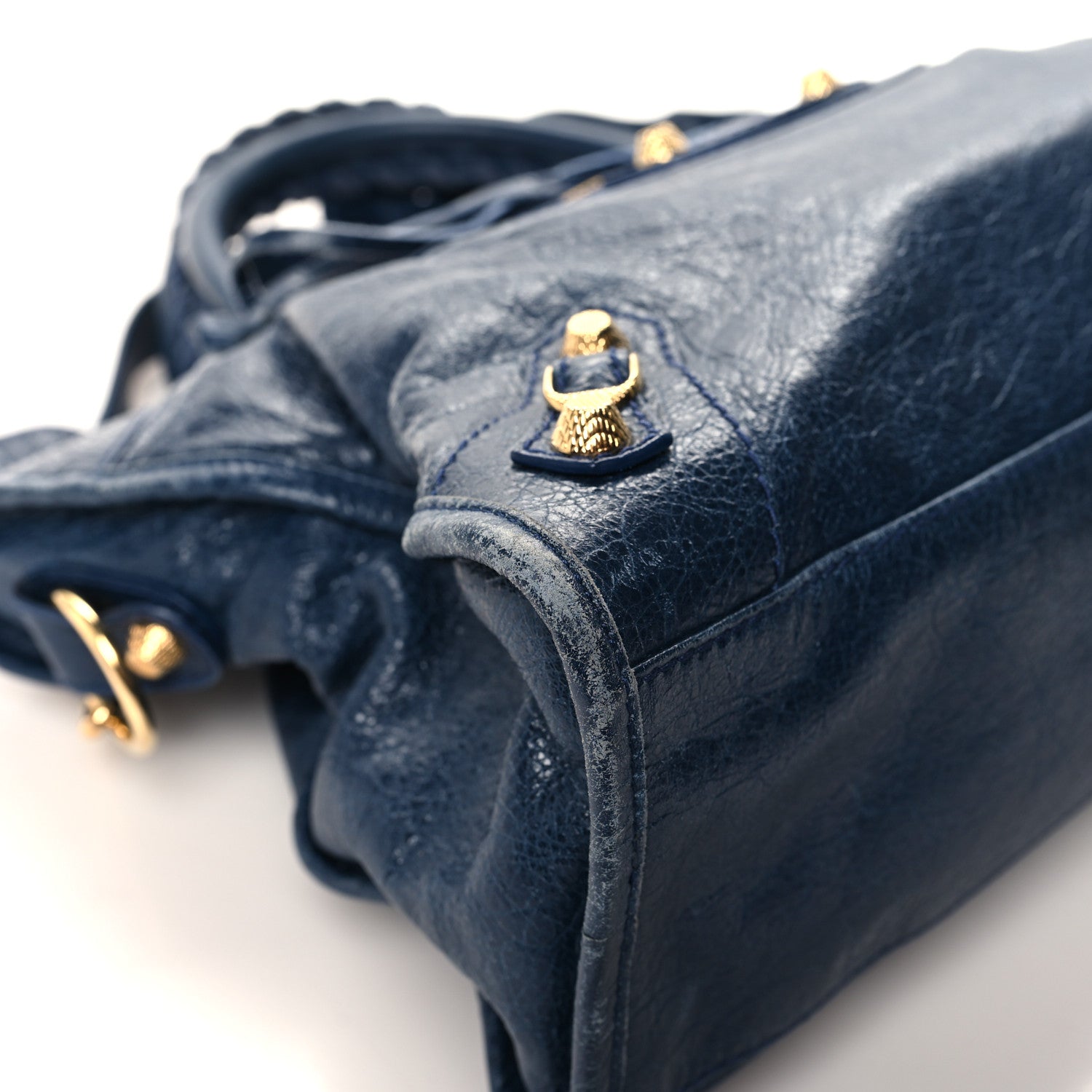 Balenciaga Agneau Giant 12 Gold Hardware City Bleu Mineral 10 of 14