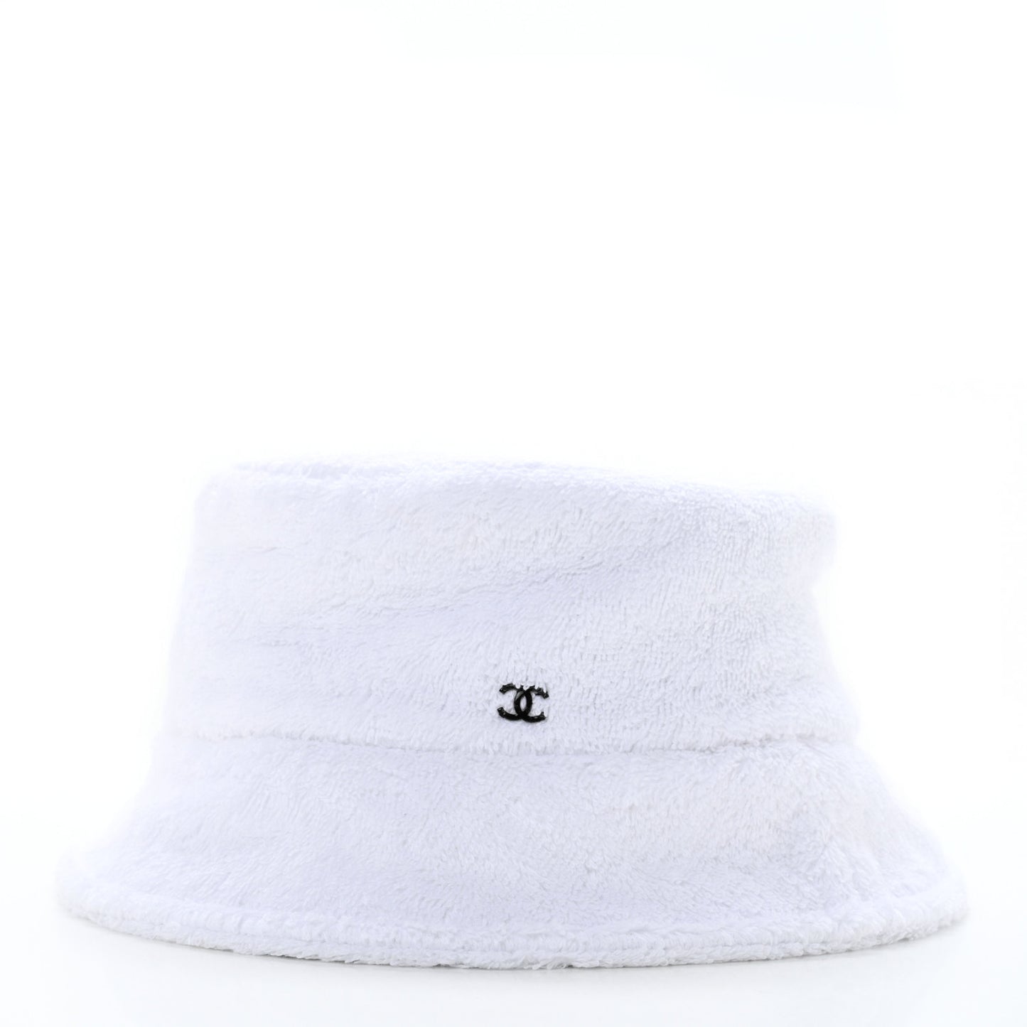 Terry Cloth CC Bucket Hat S White