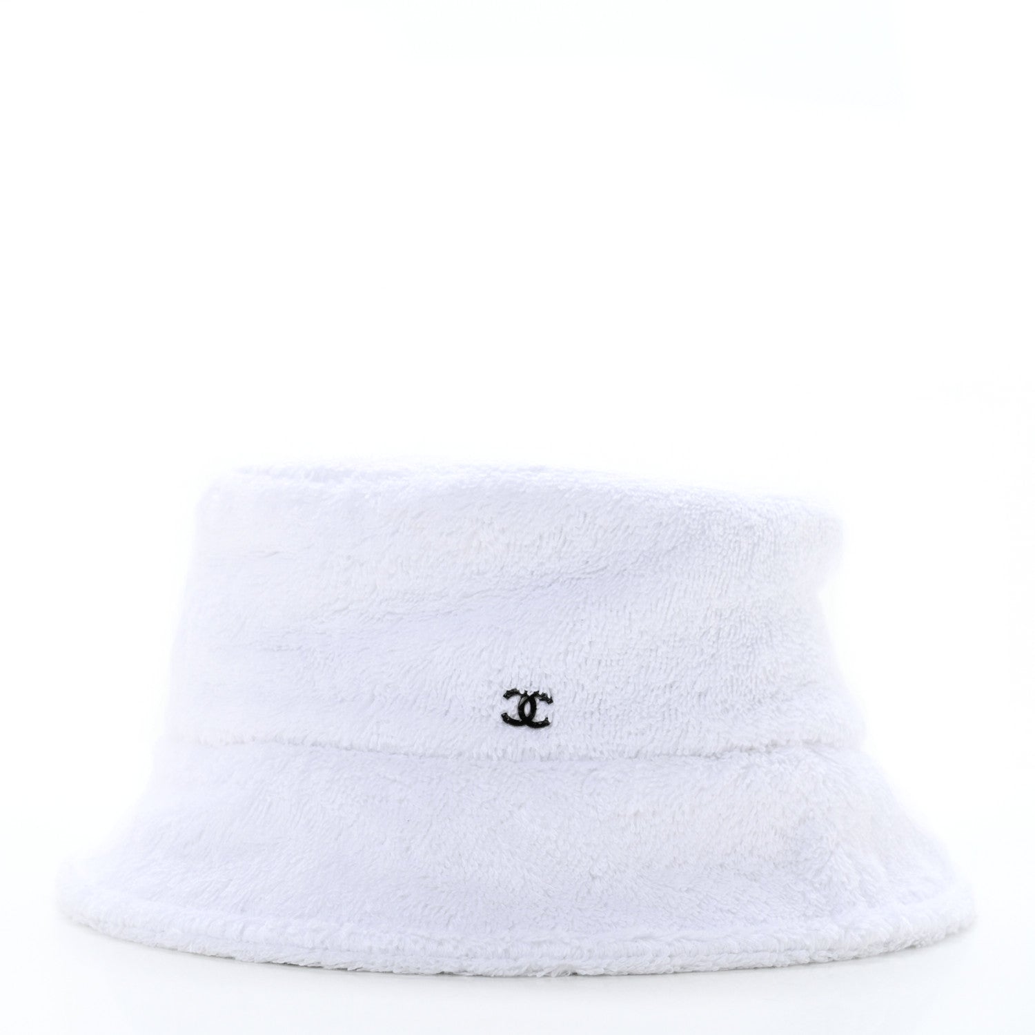 Chanel Terry Cloth CC Bucket Hat S White 3 of 9