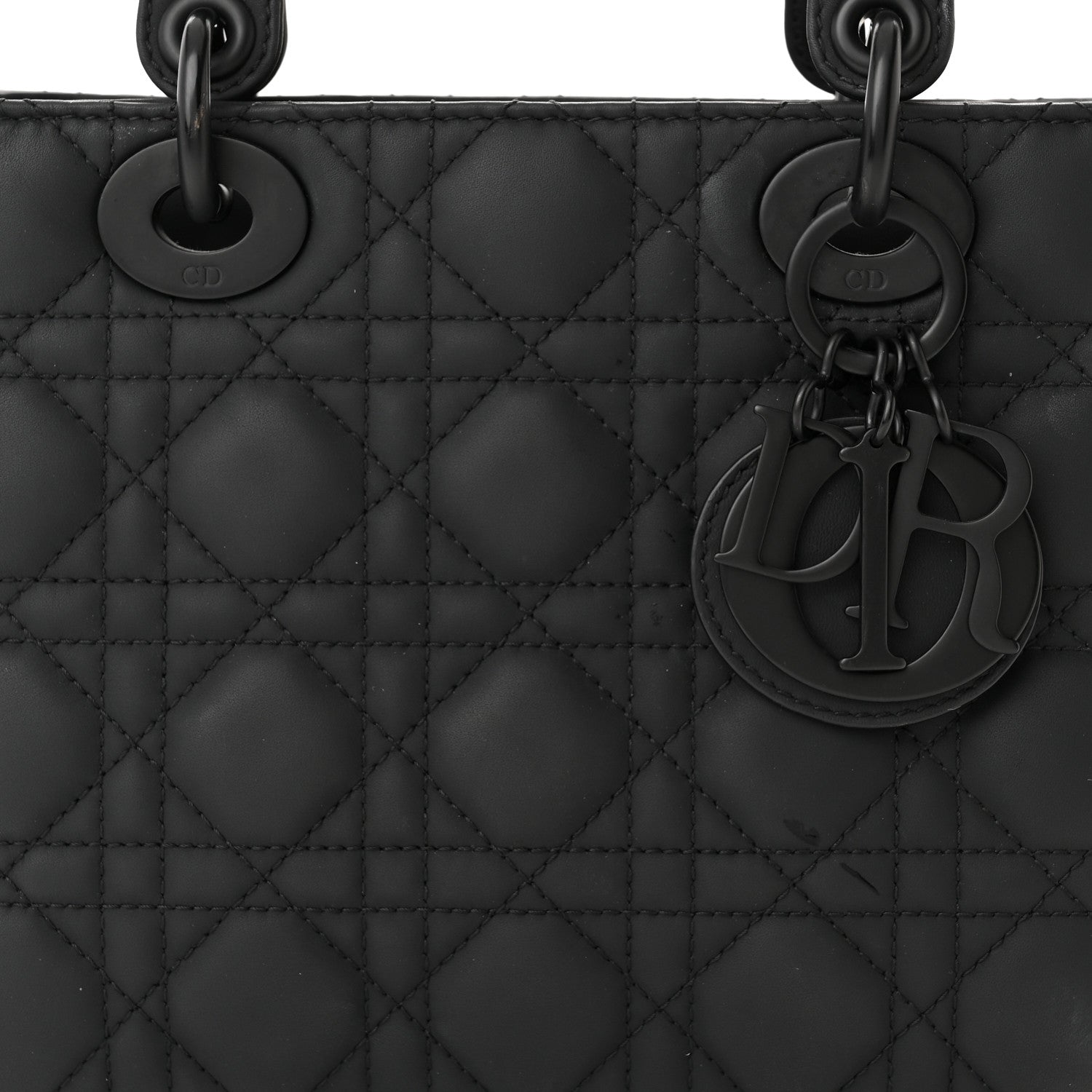 Christian Dior Ultra Matte Calfskin Cannage Small My ABCDior Lady Dior Black 8 of 17