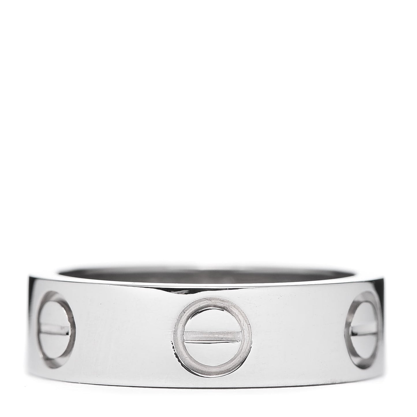 18K White Gold 5.5mm LOVE Ring 49 4.75