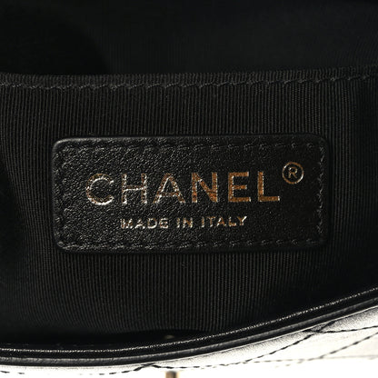 Chanel Calfskin Stitched Small Covered CC Flap Bag Black 6 of 9
