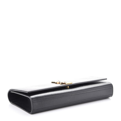 Saint Laurent Grain De Poudre Monogram Cassandre Clutch Black 4 of 7