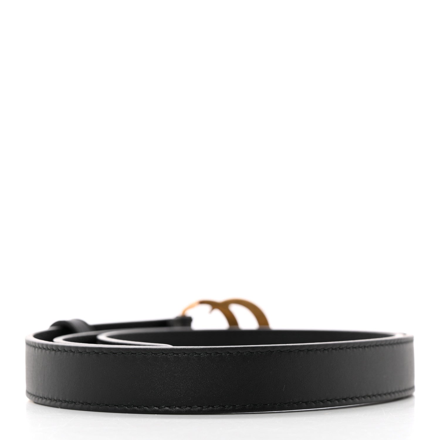 Gucci Calfskin Double G 20mm Belt 85 34 Black 2 of 7