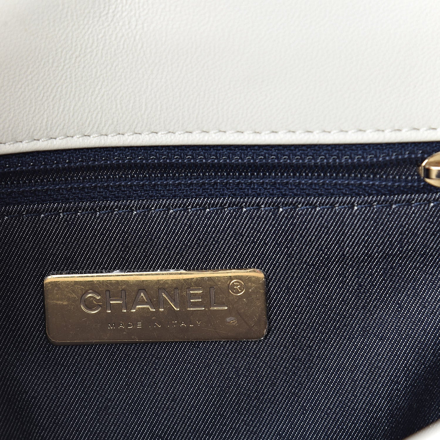 Chanel Lambskin CC Mania Flap Bag White 6 of 10