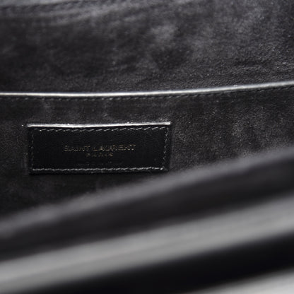 Saint Laurent Calfskin Medium Bellechasse Satchel Black 7 of 9