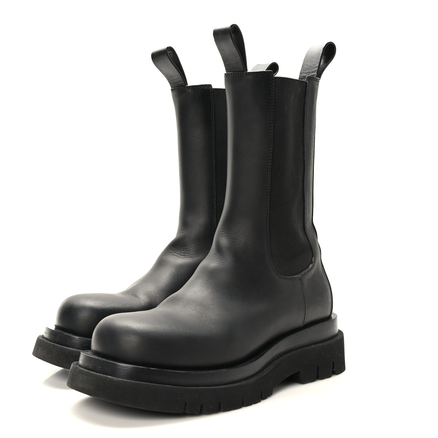 Bottega Veneta Calfskin The Lug Chelsea 55mm Boots 37.5 Black 3 of 8