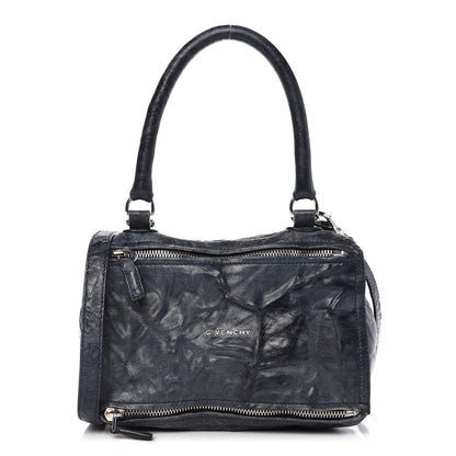Givenchy Tumbled Sheepskin Small Pandora Navy 1 of 12
