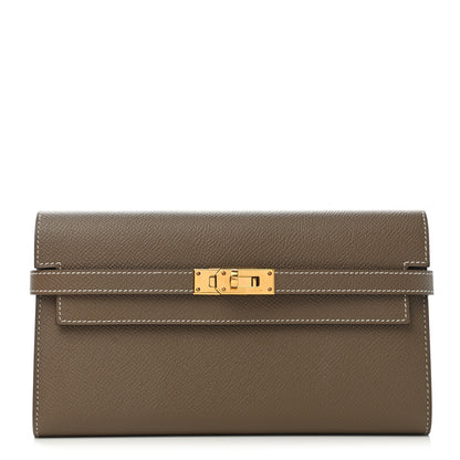 Hermes Epsom Kelly Longue Wallet Etoupe 1 of 8