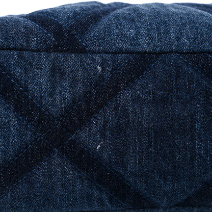 Chanel Denim Quilted Chanel 19 North South Shopping Bag Blue 11 of 11