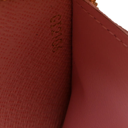 Louis Vuitton Damier Azur Clemence Wallet Rose Ballerine 7 of 7