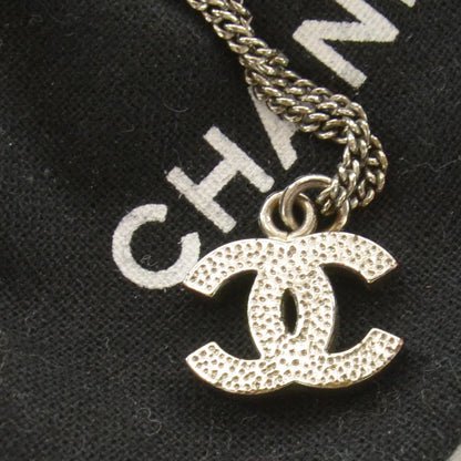 Chanel Crystal CC Necklace Silver 3 of 4