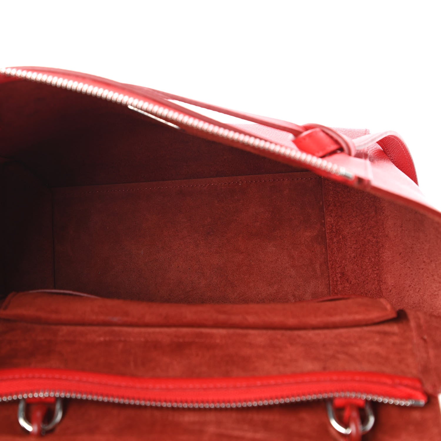 Celine Grained Calfskin Micro Belt Bag Coquelicot 5 of 9