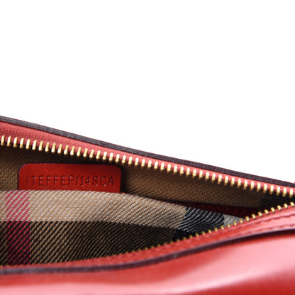 Burberry Bridle Calfskin Medium Alchester Bowling Bag Red 10 of 11