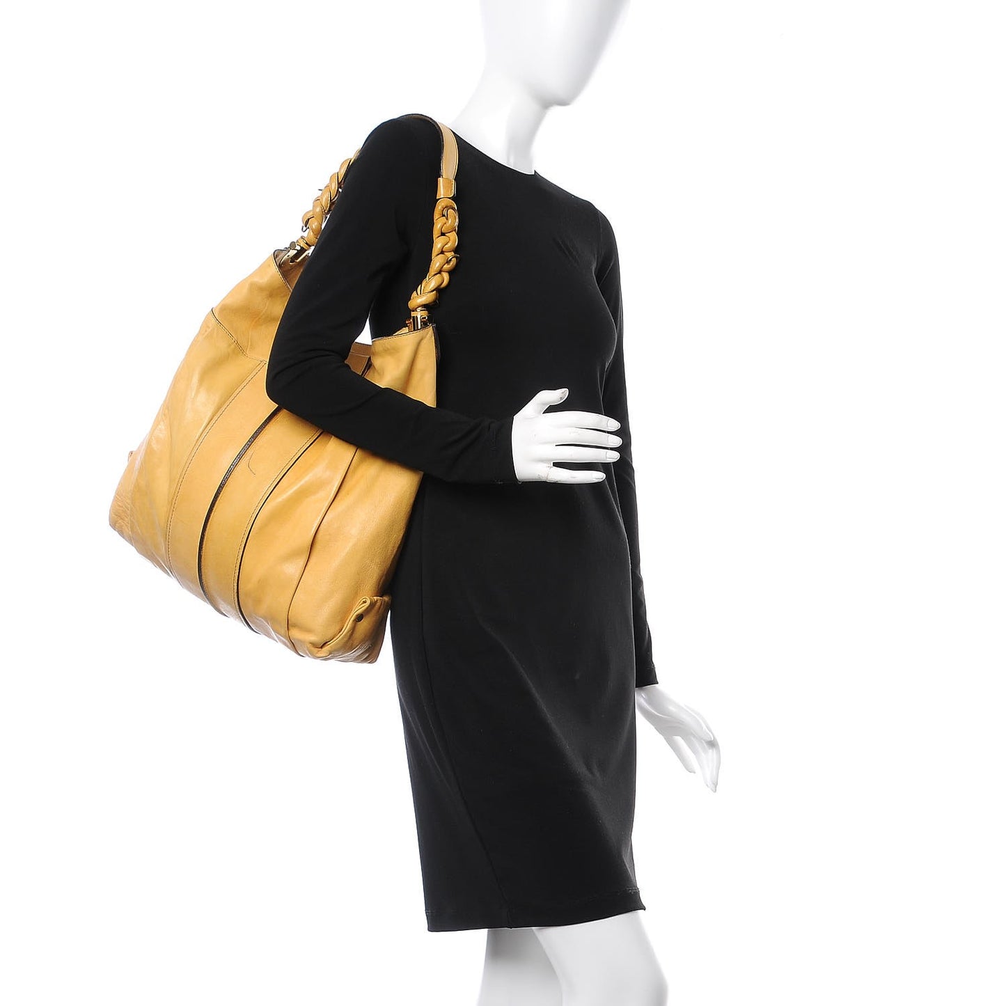 Lambskin Heloise Hobo Beige