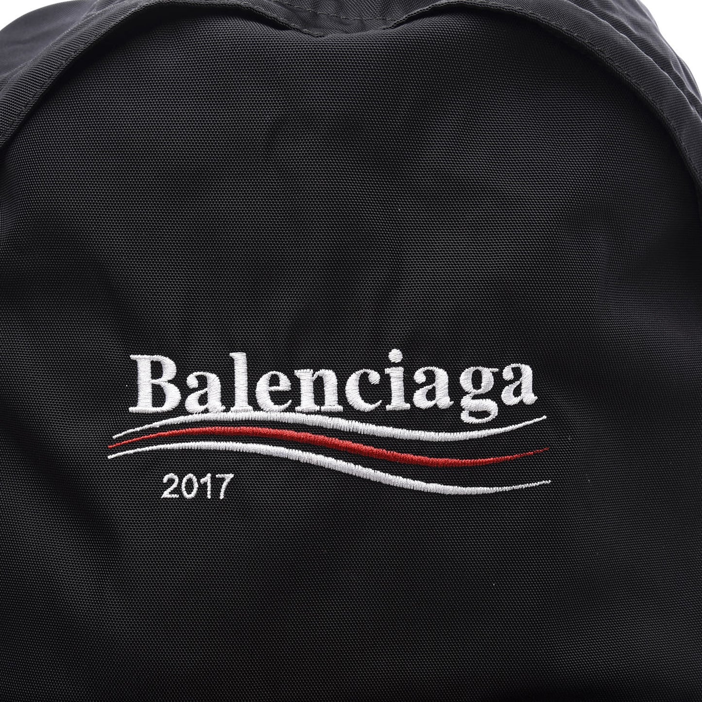 Nylon Political Campaign Logo Embroidered Explorer Backpack Black