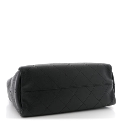 Chanel Caviar Stitched Medium Lady Coco Shopping Tote Black 4 of 10