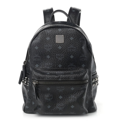 MCM Visetos Small Side Stud Stark Backpack Black 1 of 12