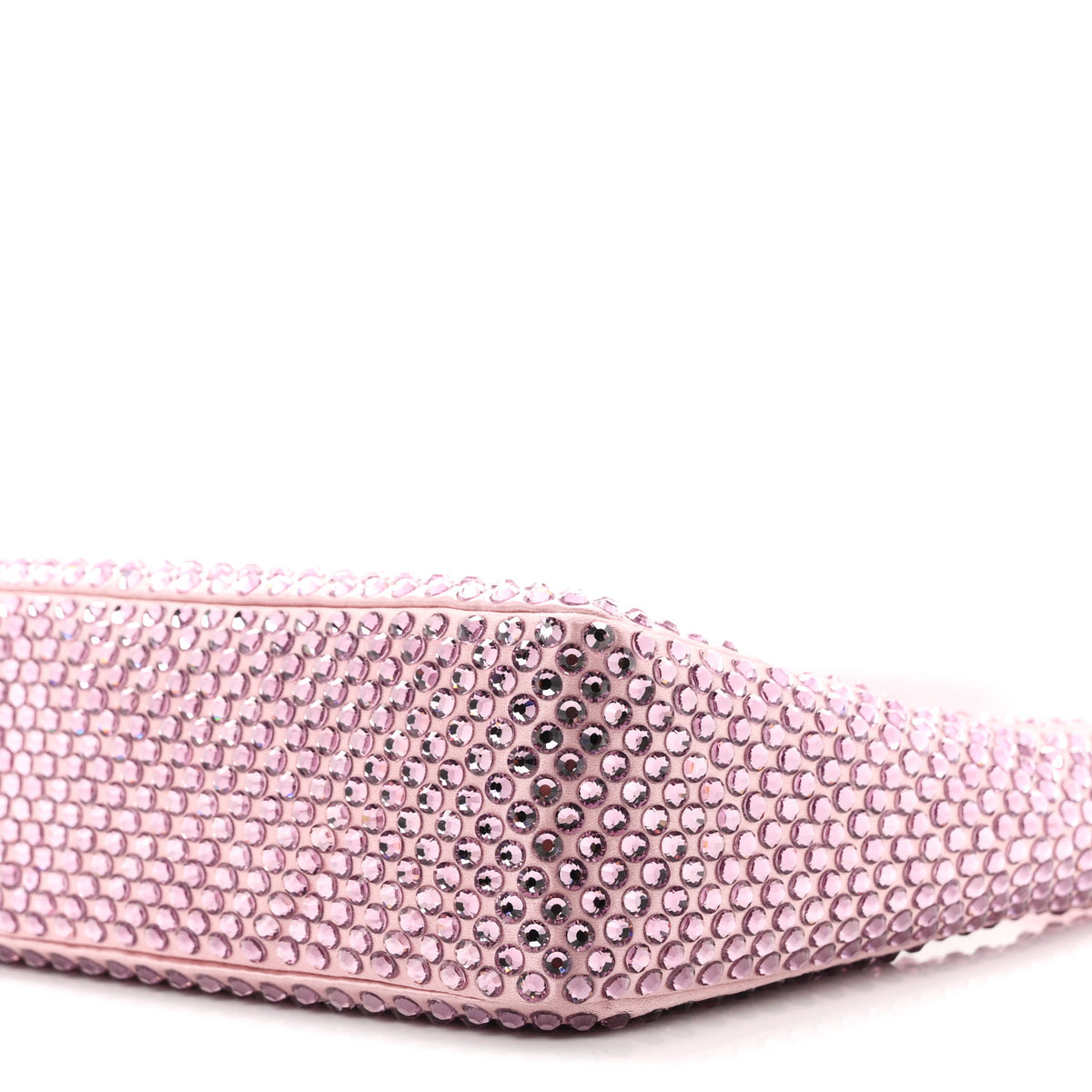 Prada Satin Crystal Mini Re-Edition 2000 Bag Alabastro 10 of 11
