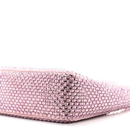 Prada Satin Crystal Mini Re-Edition 2000 Bag Alabastro 10 of 11