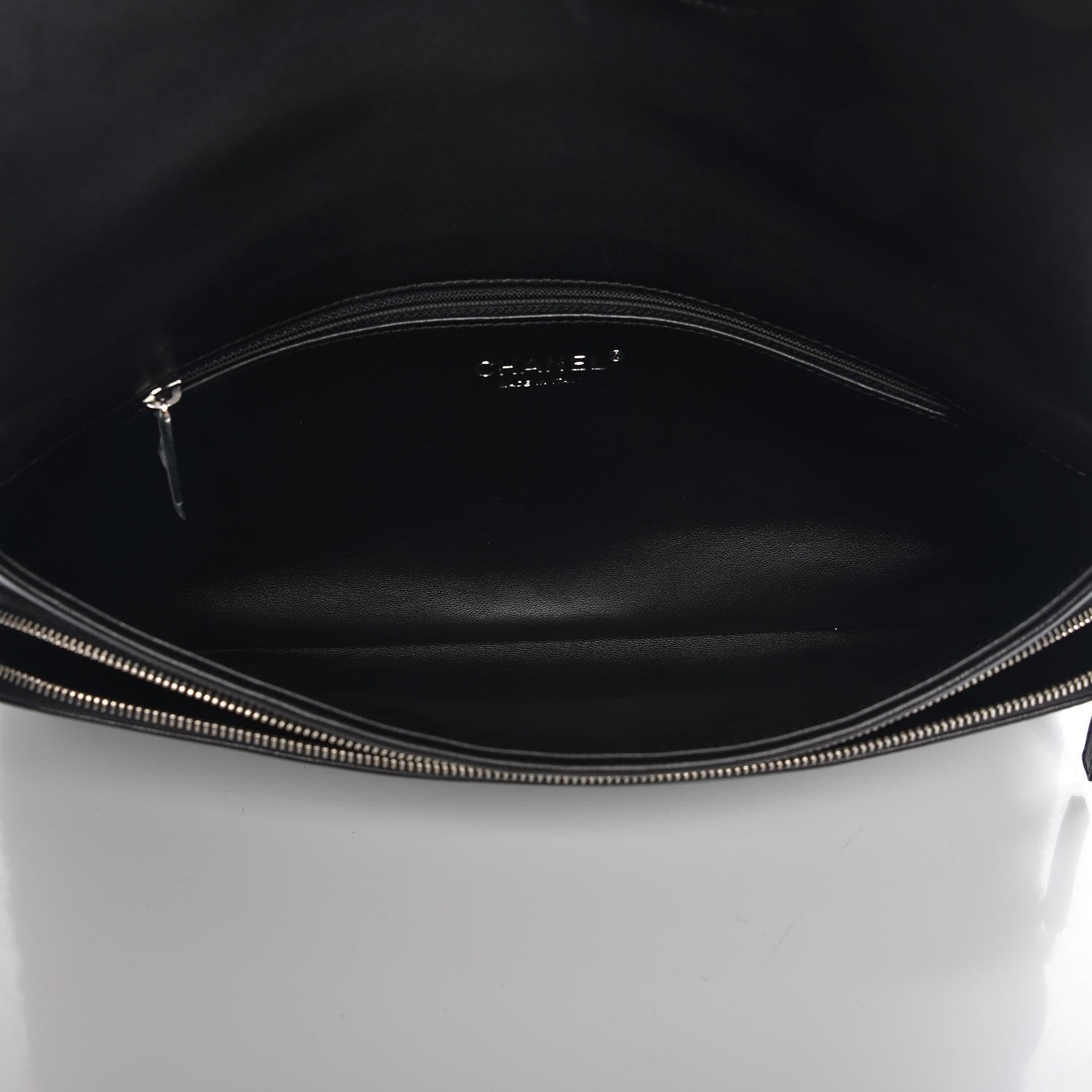 Chanel Shearling Lambskin 100% Clutch Black 5 of 7