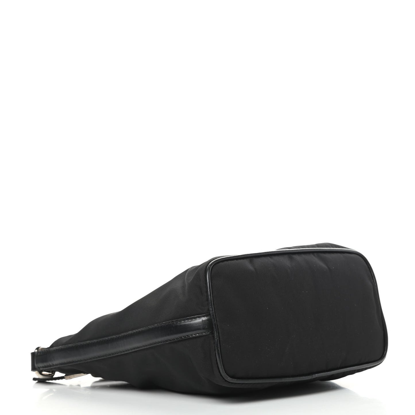 Tessuto Nylon Calfskin Hobo Black