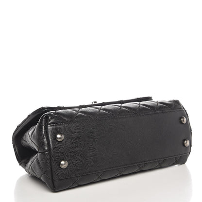 Chanel Caviar Quilted Mini Coco Handle Flap Black 5 of 8