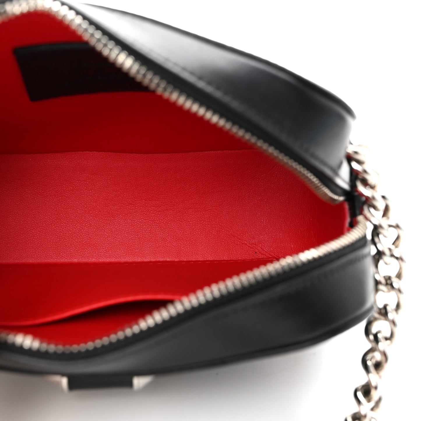 Empire Calfskin Mini Rubylou Crossbody Black Red