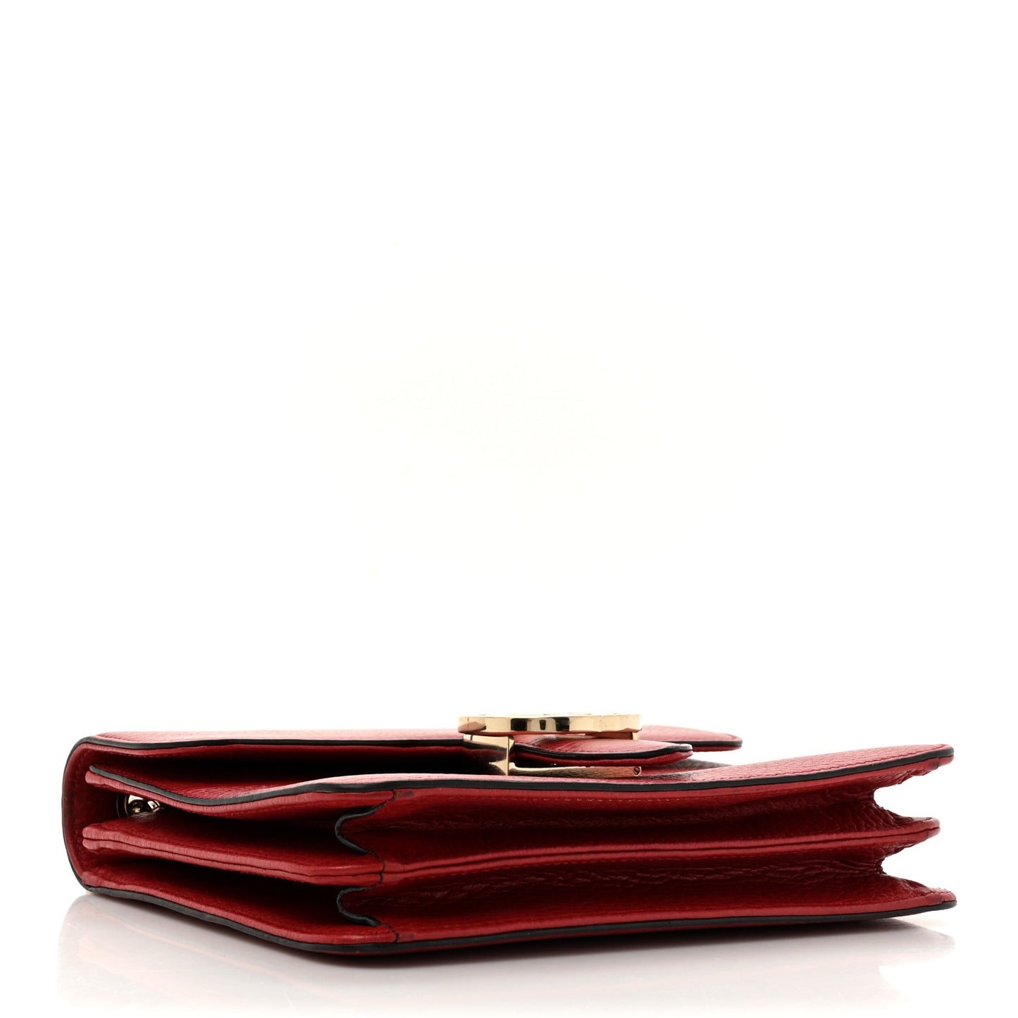 Dollar Calfskin Small Interlocking G Shoulder Bag Red