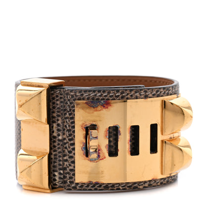 Hermes Lizard Collier De Chien CDC Bracelet S Ombre 3 of 10
