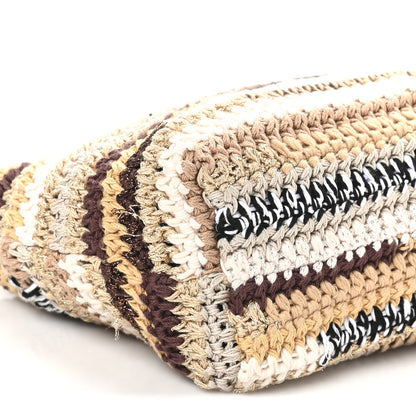 Miu Miu Fabric Crochet Mini Spirit Bag Naturale Multicolor 9 of 10