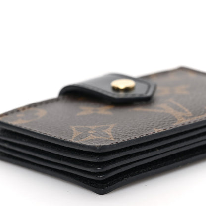 Louis Vuitton Monogram Gusset Card Holder Black 8 of 8