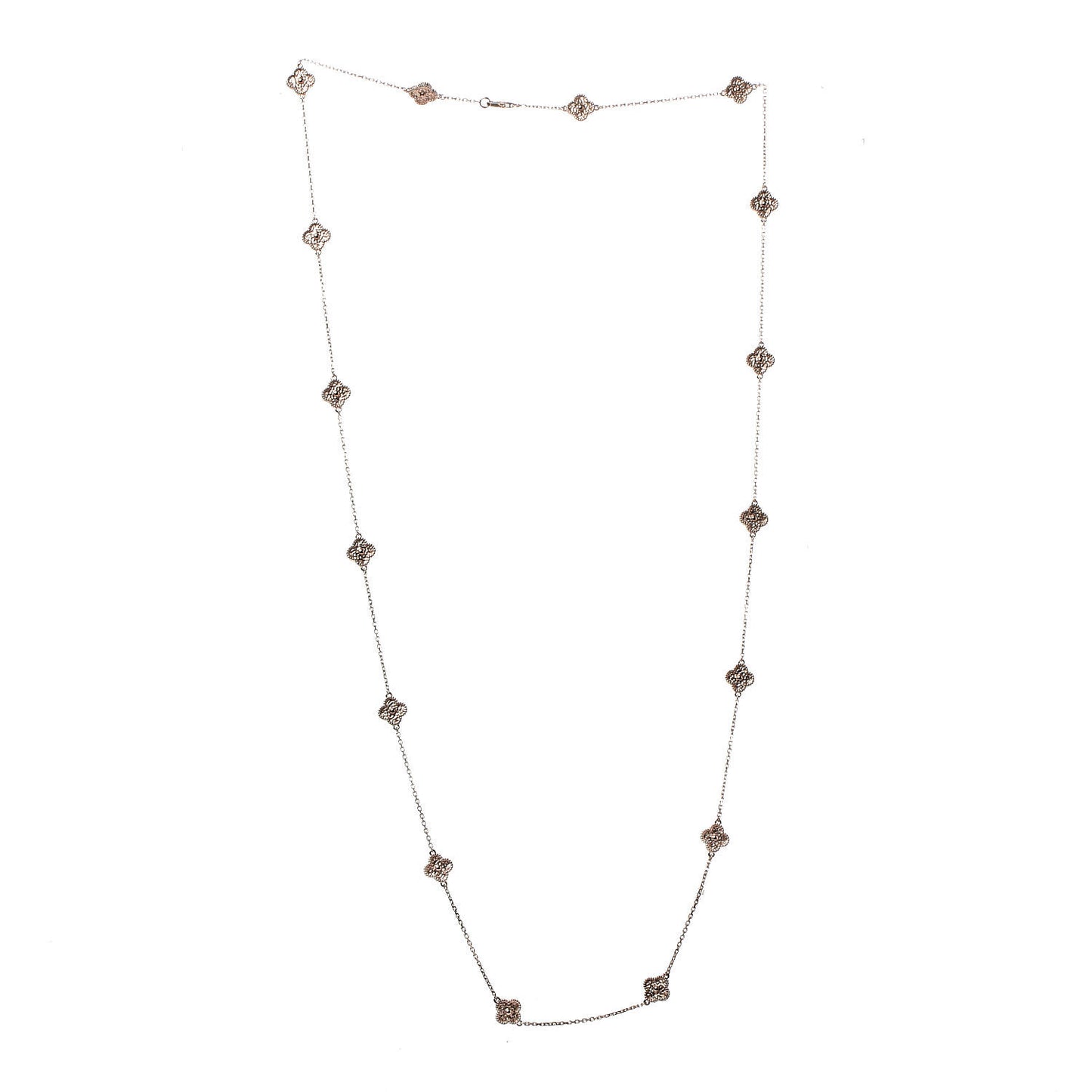 18K Rose Gold 16 Motifs Sweet Alhambra Necklace