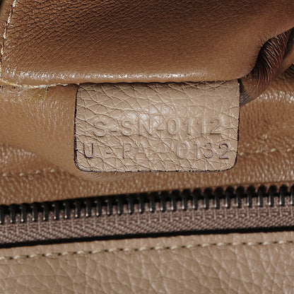 Celine Drummed Calfskin and Suede Large Trapeze Dune 8 of 10