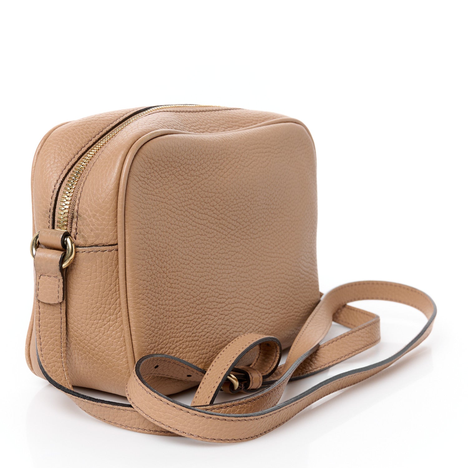 Gucci Pebbled Calfskin Small Soho Disco Bag Rose Beige 3 of 13