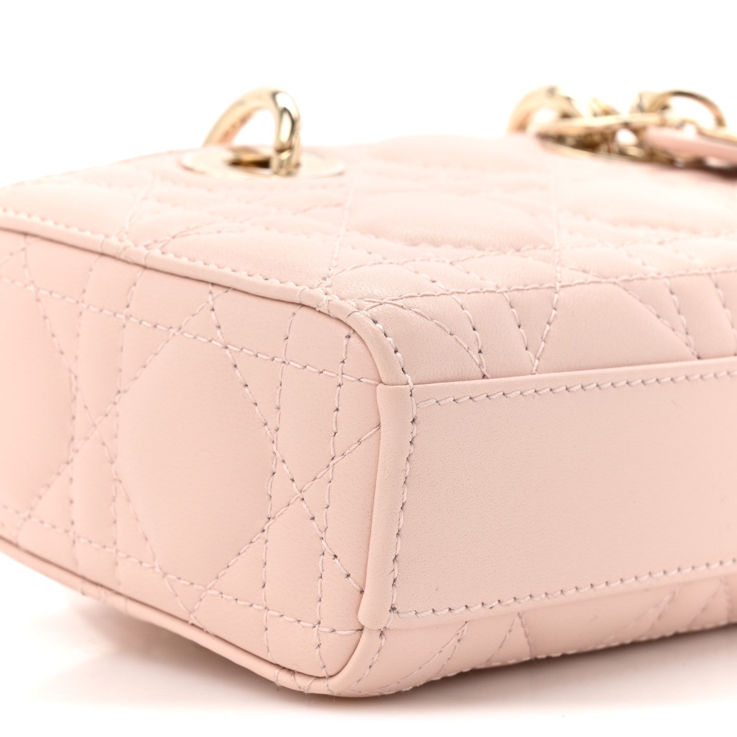 Christian Dior Lambskin Cannage Micro Lady D-Joy Powder Pink 10 of 13
