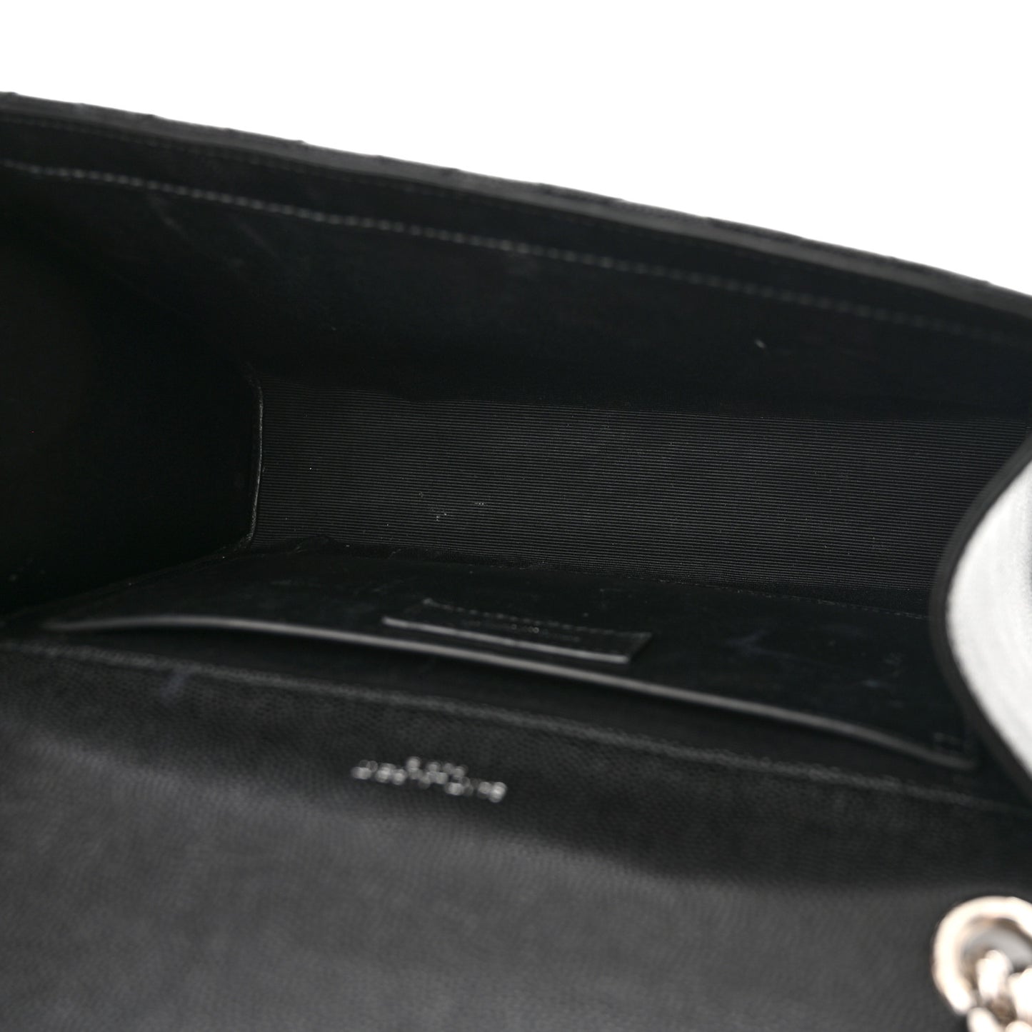 Grain De Poudre Textured Mixed Matelasse Triquilt Medium Monogram Satchel Black