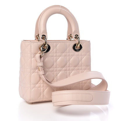 Christian Dior Lambskin Cannage Small Lucky Badges My Lady Dior Pink 3 of 14