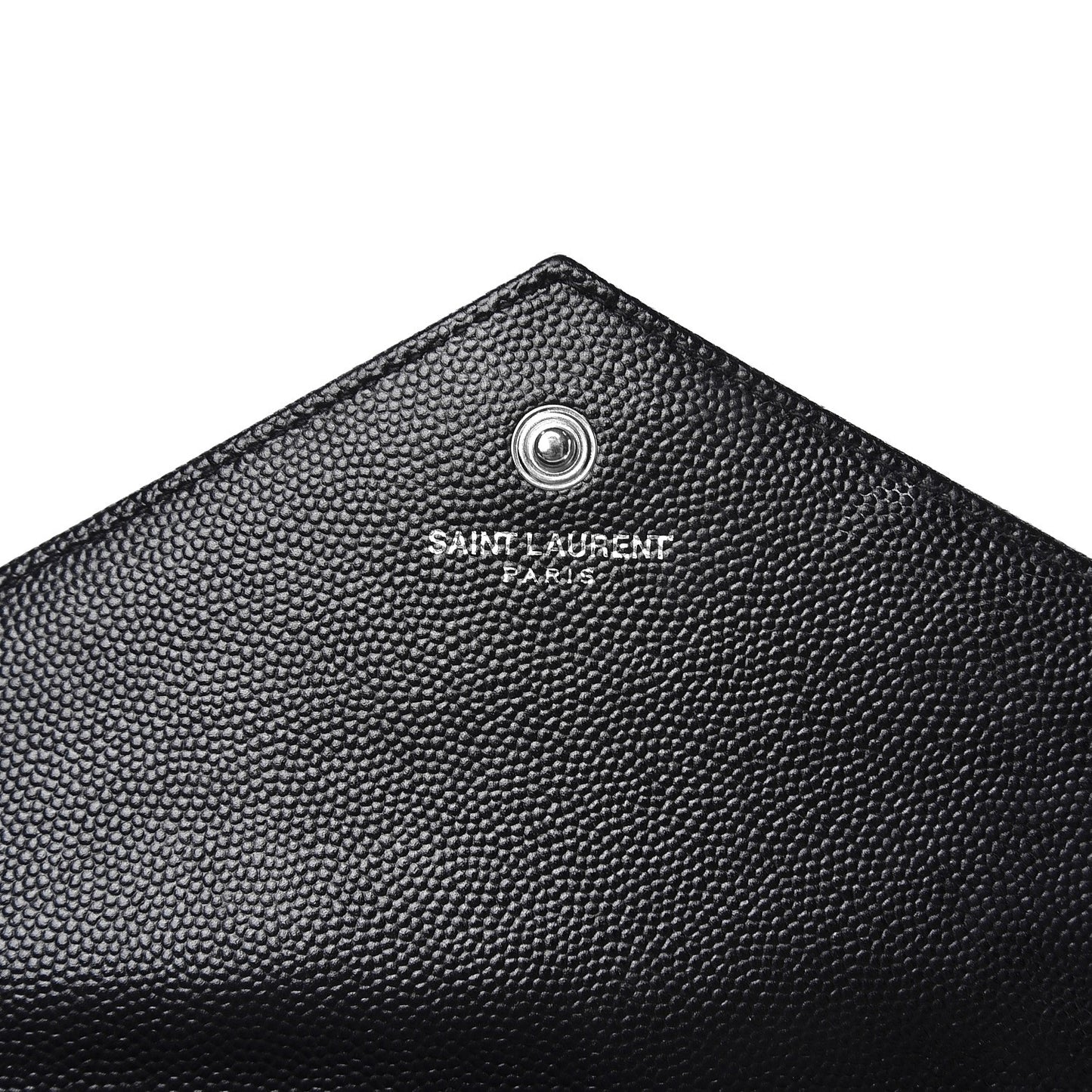 Grain De Poudre Matelasse Chevron Monogram Chain Wallet Black