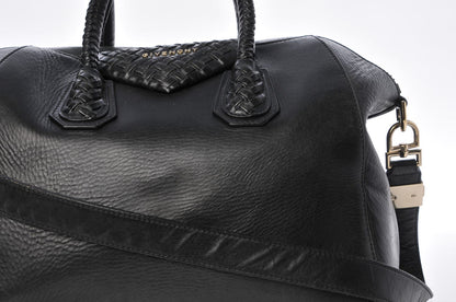 Givenchy Smooth Calfskin Woven Medium Antigona Black 13 of 18