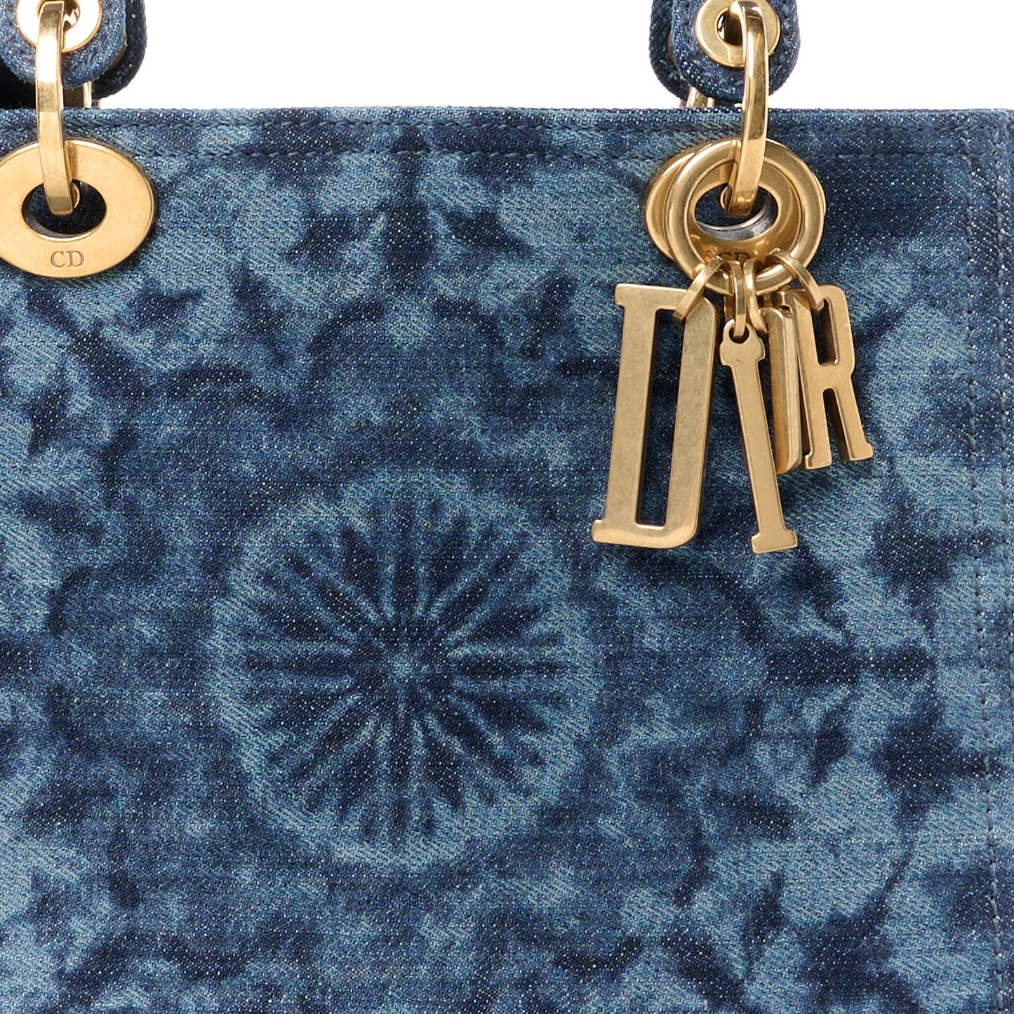 Denim Medium KaleiDiorscopic Lady Dior Blue