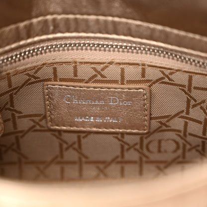 Christian Dior Metallic Lambskin Cannage Mini Lady Dior Gold 6 of 13
