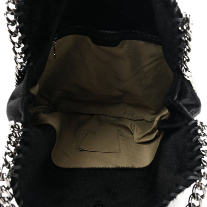 Stella McCartney Faux Pony Hair Falabella Tote Black 5 of 9