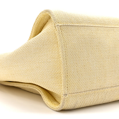 Chanel Woven Straw Raffia Medium Deauville Tote Yellow 10 of 17